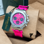 Audemars Piguet Royal Oak Offshore Chronograph – Pink Rubber Strap – Luxury Sports Watch