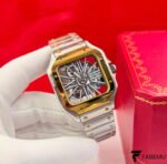 Cartier Santos de Cartier Skeleton – Large Model – Two‑Tone Stainless Steel & 18K Yellow Gold – Calibre 9611 MC