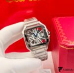 Cartier Santos de Cartier Skeleton – Large Model – Stainless Steel – Calibre 9611 MC