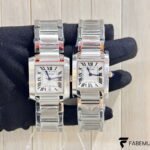 Cartier Tank Française – Stainless Steel – Silvered Sunray Dial – Large & Medium