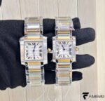 Cartier Tank Française – Two‑Tone Stainless Steel & 18K Yellow Gold – Large & Medium Models