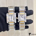 Cartier Tank Française – Two‑Tone Stainless Steel & 18K Yellow Gold – Large & Medium Models