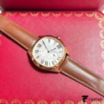 Cartier Drive de Cartier – 18K Rose Gold – Silvered Flinqué Dial – Automatic