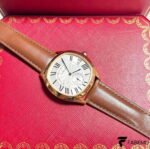 Cartier Drive de Cartier – 18K Rose Gold – Silvered Flinqué Dial – Automatic