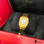 Cartier Panthère de Cartier – 18K Yellow Gold – Diamond‑Paved Bezel – Quartz