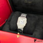 Cartier Panthère de Cartier – Stainless Steel – Diamond‑Paved Bezel – Quartz