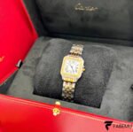 Cartier Panthère de Cartier – Two‑Tone 18K Yellow Gold & Stainless Steel – Diamond‑Paved Bezel – Quartz
