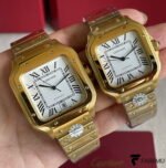 Cartier Santos de Cartier – 18K Yellow Gold – Large & Medium Models – Automatic
