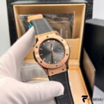 Hublot Classic Fusion Automatic – 18k King Gold – Racing Grey Dial – Alligator/Rubber Strap