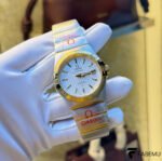 Omega Constellation Co‑Axial Chronometer – Two‑Tone Steel & Yellow Gold – Silver Textured Dial – Automatic Luxury Watch