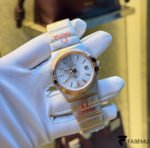 Omega Constellation Co‑Axial Chronometer – Two‑Tone Steel & Sedna/Rose Gold – Sun‑Brushed Silver Dial – Automatic Luxury Watch