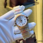 Omega Constellation Co‑Axial Chronometer – Two‑Tone Steel & Sedna/Rose Gold – Sun‑Brushed Silver Dial – Automatic Luxury Watch