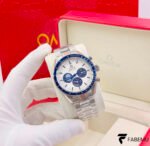 Omega Speedmaster Professional “Silver Snoopy Award” 50th Anniversary – Stainless Steel – Blue & Silver Dial – Manual‑Wind Chronograph