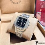 Patek Philippe Cubitus 5821/1AR‑001 – Stainless Steel – Blue/Black Sunburst Dial – Integrated Bracelet