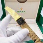 Rolex Precision / Cellini – Vintage Ladies Cocktail Watch – 18K Yellow Gold – Black Onyx Dial – Manual-Wind