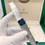 Rolex Precision / Cellini – Vintage Ladies Cocktail Watch – 18K White Gold – Blue Sunburst Dial – Manual-Wind – Ref. 2628