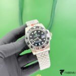 Rolex GMT‑Master II – Black Dial with Green GMT Accents – All‑Black Cerachrom Bezel – Jubilee Bracelet – Ref. 116710LN