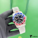 Rolex GMT‑Master II “Pepsi” – Black Dial – Red/Blue Cerachrom Bezel – Jubilee Bracelet – Ref. 126710BLRO