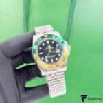 Rolex GMT‑Master II – Green/Yellow Ceramic Bezel – Black Dial – Stainless Steel Jubilee (Custom Concept)