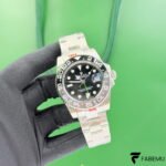 Rolex GMT‑Master II “Bruce Wayne” – Black/Grey Cerachrom Bezel – Green GMT Accents – Oyster Bracelet – Ref. 126710GRNR