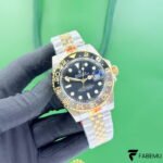 Rolex GMT‑Master II – Black/Grey Cerachrom Bezel – Yellow Rolesor – Jubilee Bracelet – Ref. 126713GRNR