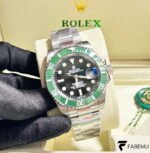 Rolex Submariner Date “Starbucks / Kermit” – Green Cerachrom Bezel – Black Dial – Ref. 126610LV