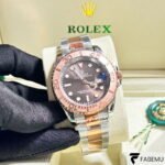 Rolex Yacht‑Master 40 – Chocolate Dial – Everose Rolesor – Sandblasted Everose Bezel – Ref. 126621
