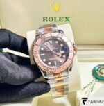 Rolex Yacht‑Master 40 – Chocolate Dial – Everose Rolesor – Sandblasted Everose Bezel – Ref. 126621