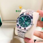 Rolex Datejust – Mint Green Dial – Smooth Bezel – Jubilee Bracelet – Ref. 126300 / 126200