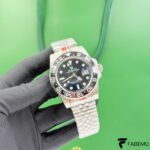 Rolex GMT‑Master II – Black Dial with Green GMT Hand – Black Cerachrom Bezel – Jubilee Bracelet (116710LN Style)