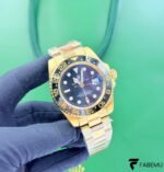 Rolex GMT‑Master II – Black Dial – Black Cerachrom Bezel – 18K Yellow Gold – Ref. 116718LN
