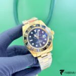 Rolex GMT‑Master II – Black Dial – Black Cerachrom Bezel – 18K Yellow Gold – Ref. 116718LN