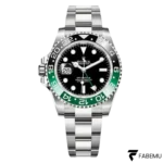 Rolex GMT‑Master II “Sprite / Destro” – Green & Black Cerachrom Bezel – Left‑Handed Crown – Ref. 126720VTNR