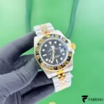 Rolex GMT‑Master II “Zombie / Guinness” – Black & Grey Cerachrom Bezel – Yellow Rolesor – Jubilee Bracelet – Ref. 126713GRNR