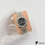 Rolex Lady‑Datejust / Datejust 31 – Black Jubilee Computer Dial with Diamonds – Fluted Bezel – Jubilee Bracelet