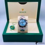Rolex Cosmograph Daytona – Ice Blue Dial – Chestnut Ceramic Bezel – Platinum Anniversary Style