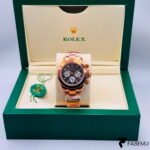 Rolex Cosmograph Daytona – Everose Gold Style – Black Dial – Rose Gold Tachymeter Bezel