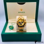 Rolex Cosmograph Daytona – Yellow Gold Style – Champagne Dial – Black Sub‑Dials