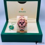 Rolex Cosmograph Daytona – Everose Gold Style – Pink/Sundust Dial – Black Sub‑Dials
