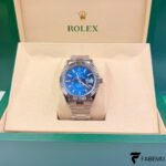 Rolex Sky‑Dweller – Bright Blue Dial – White Rolesor – Oyster Bracelet