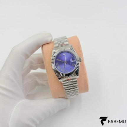 Rolex Datejust 31 – Purple / Aubergine Roman Dial – Fluted Bezel – Jubilee Bracelet – Ref. 278274