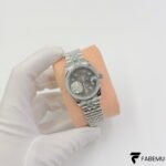 Rolex Datejust 31 – Dark Grey / Rhodium Diamond Dial – Fluted Bezel – Jubilee Bracelet – Ref. 278274