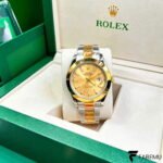 Rolex Datejust 41 – Yellow Rolesor – Champagne Dial – Smooth Bezel – Oyster Bracelet – Ref. 126303