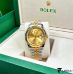 Rolex Datejust 41 – Yellow Rolesor – Champagne Diamond Dial – Fluted Bezel – Jubilee Bracelet – Ref. 126333