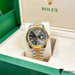 Rolex Datejust 41 – Bright Black / Dark Grey Dial – Fluted Bezel – Jubilee Bracelet – Ref. 126333‑0014