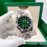 Rolex Datejust 41 – Mint Green Dial – White Gold Fluted Bezel – Jubilee Bracelet – Ref. 126334‑0002