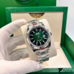 Rolex Datejust 41 – Mint Green Dial – White Gold Fluted Bezel – Oyster Bracelet – Ref. 126334