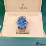 Rolex Sky‑Dweller – Bright Blue Dial – White Gold Ring Command Bezel – Oyster Bracelet – Ref. 326934 / 336934