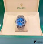 Rolex Sky‑Dweller – Bright Blue Dial – White Gold Ring Command Bezel – Oyster Bracelet – Ref. 326934 / 336934
