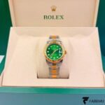 Rolex Datejust 31 – Olive Green Diamond Dial – Yellow Gold Diamond Bezel – Oyster Bracelet – Ref. 278343RBR